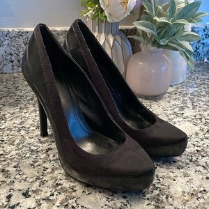 BCBGeneration Velvet & Leather Pumps